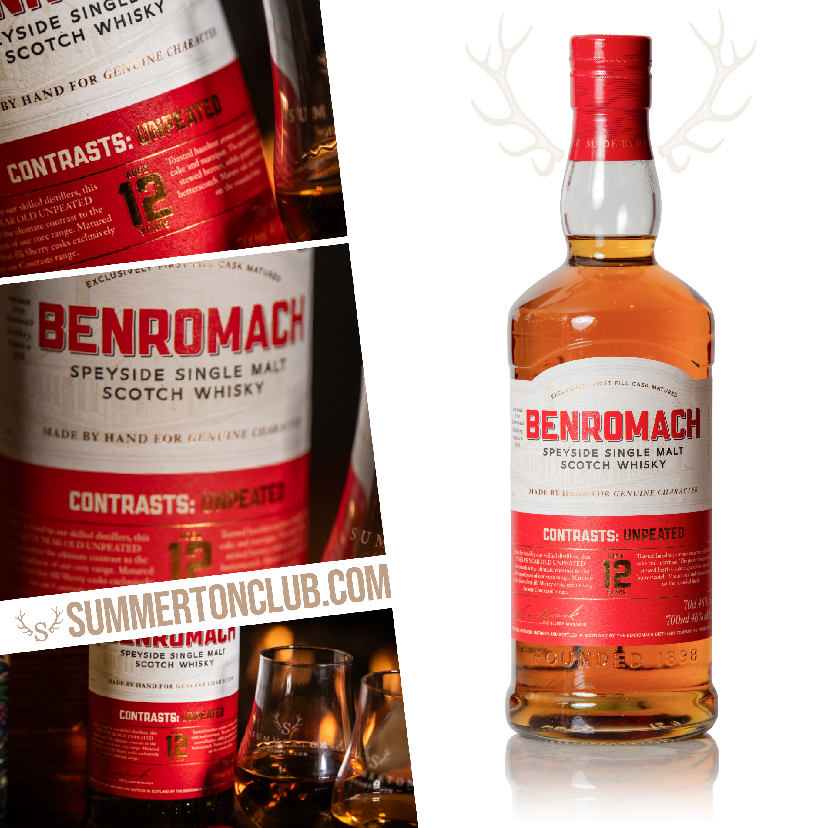 [限定商品] BENROMACH CONTRASTS 12年 スコッチウイスキー Benromach Contrasts: Unpeated 12 Year Old - Sherry Cask Matured