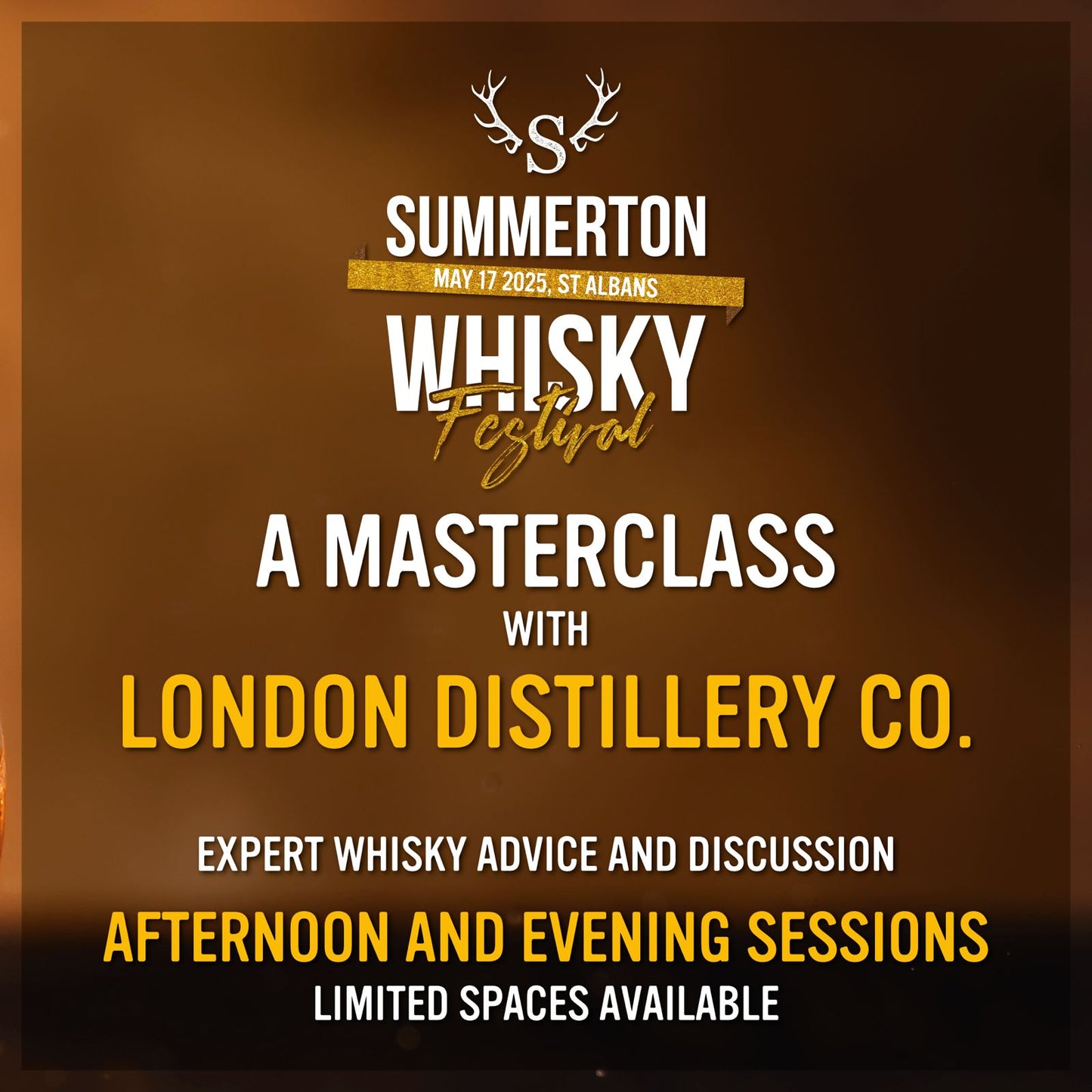 Summerton Whisky Festival: Evening Masterclass