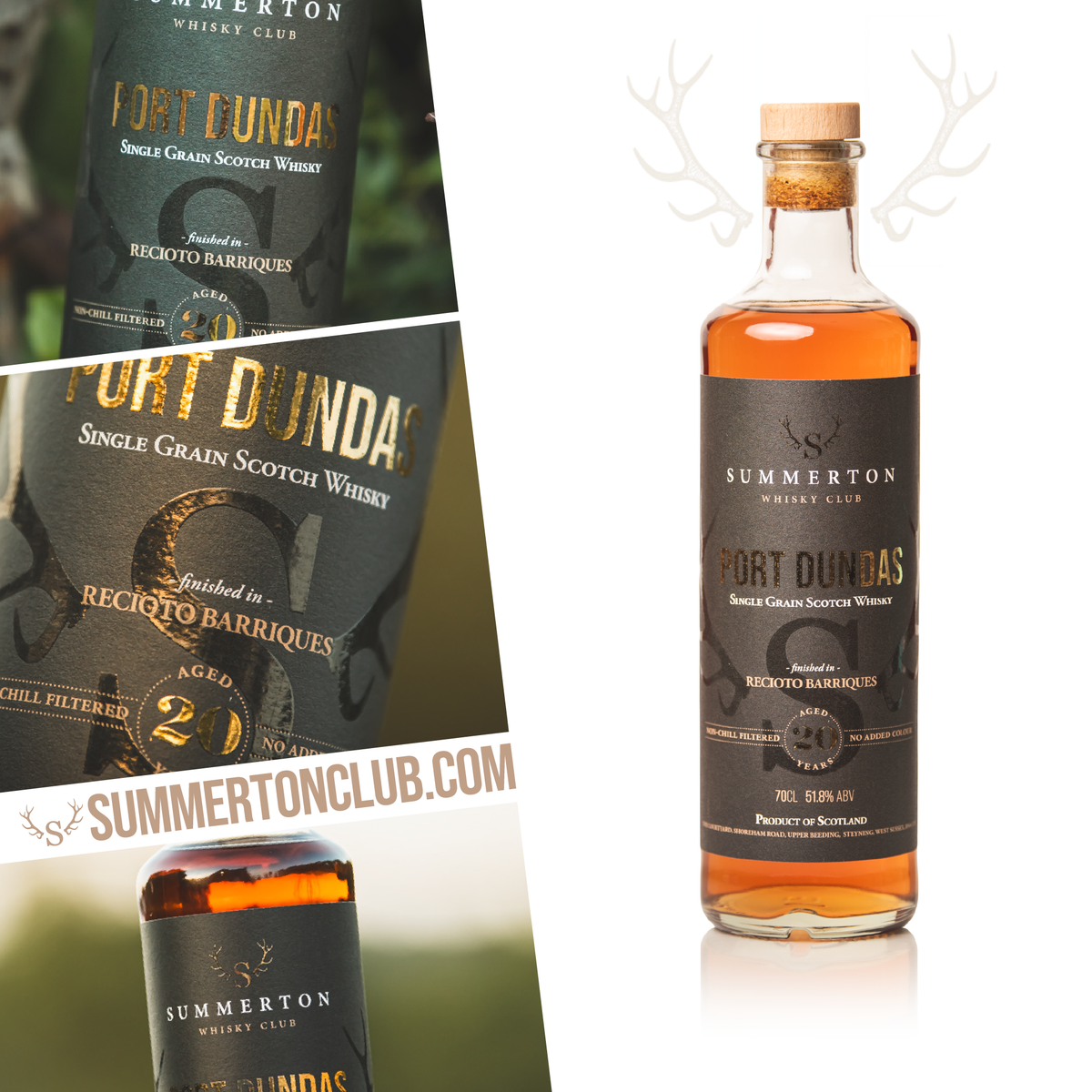 Port Dundas 20 Year Old Single Grain Scotch Whisky