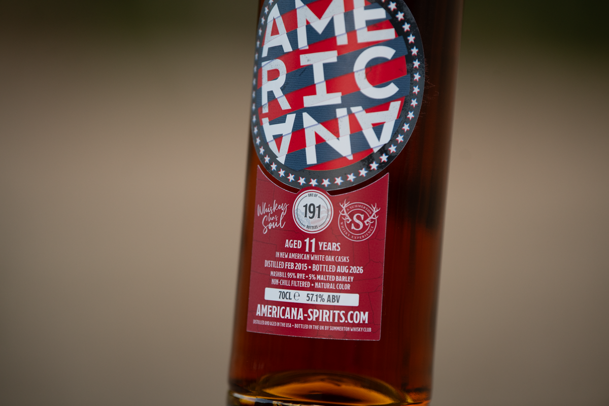 Americana 11 Year Old Single Barrel Rye Whiskey